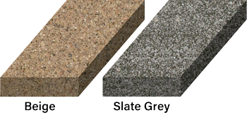 Alliance Gator's choice of color for polymeric sand in 4 variations, Beige, Slate Grey, Ivory, Black Diamond.